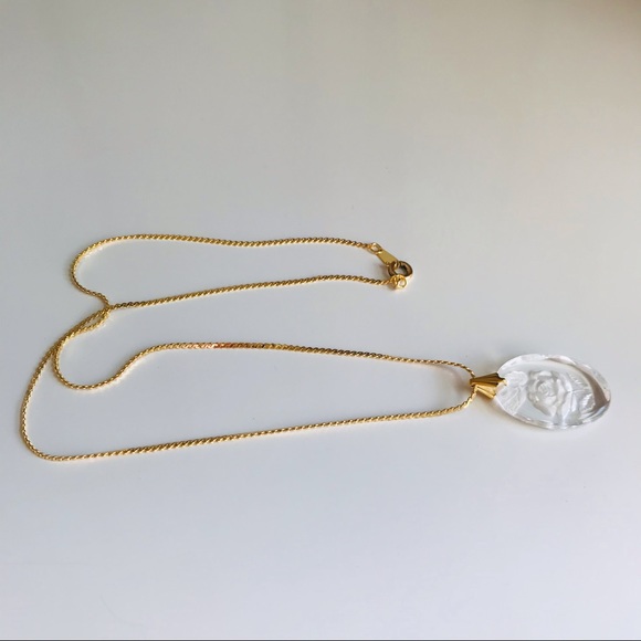 Vintage Laguna Crystal Etched Rose Set - Picture 6 of 13